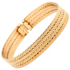 Retro Mario Buccellati 18 Karat Yellow Gold Bracelet