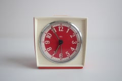Retro mechanical alarm clock PRIM, Czechoslovakia, 1970s.