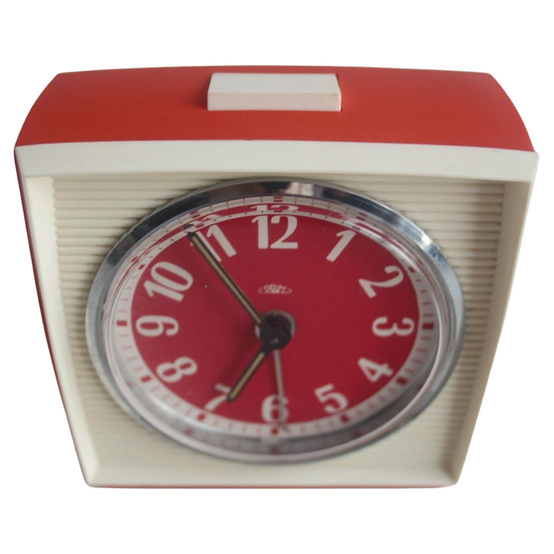 Retro mechanical alarm clock PRIM, Czechoslovakia, 1970s. For Sale