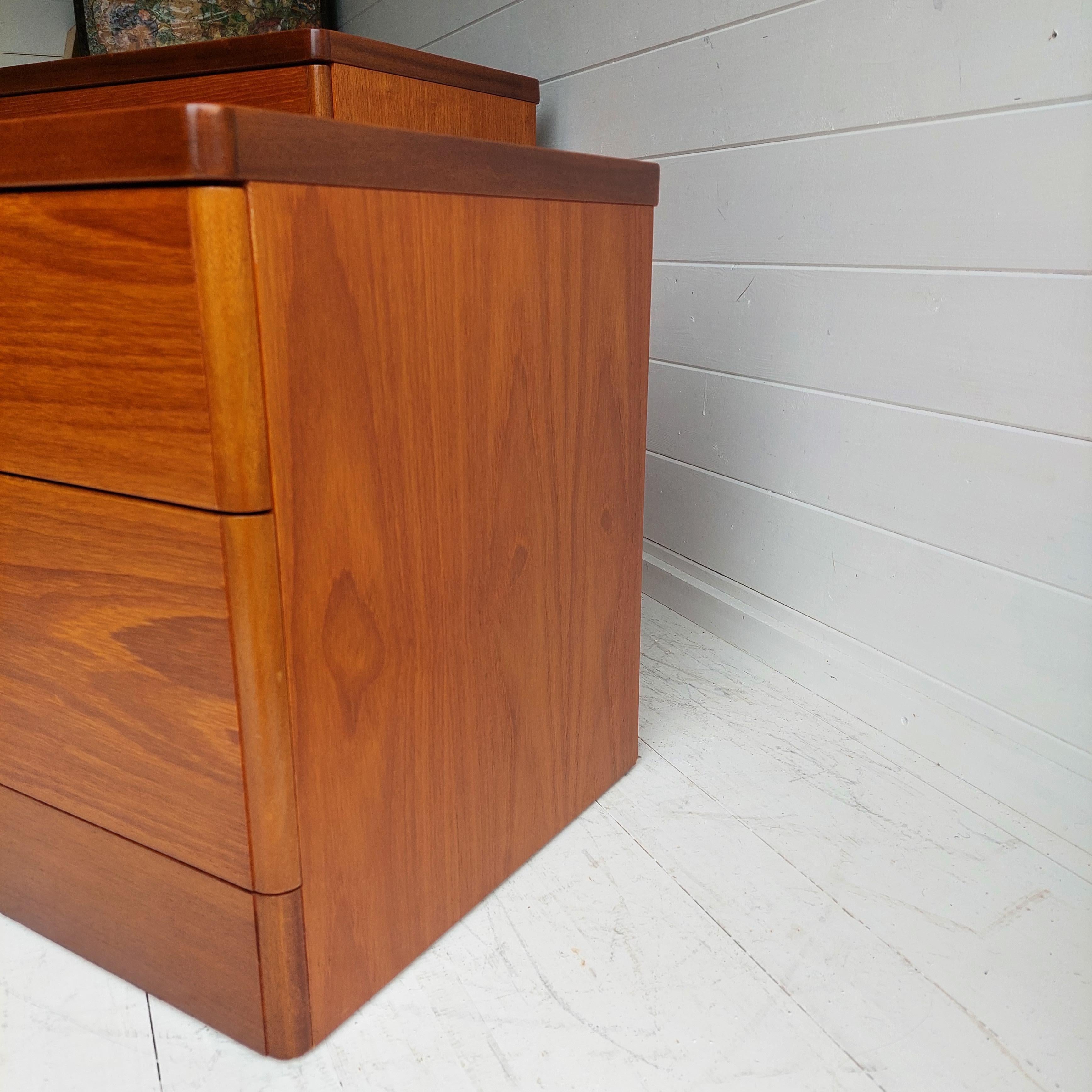 Retro Midcentury Stag Cantata Teak Bedside Tables Drawers Nightstands, 70s 8