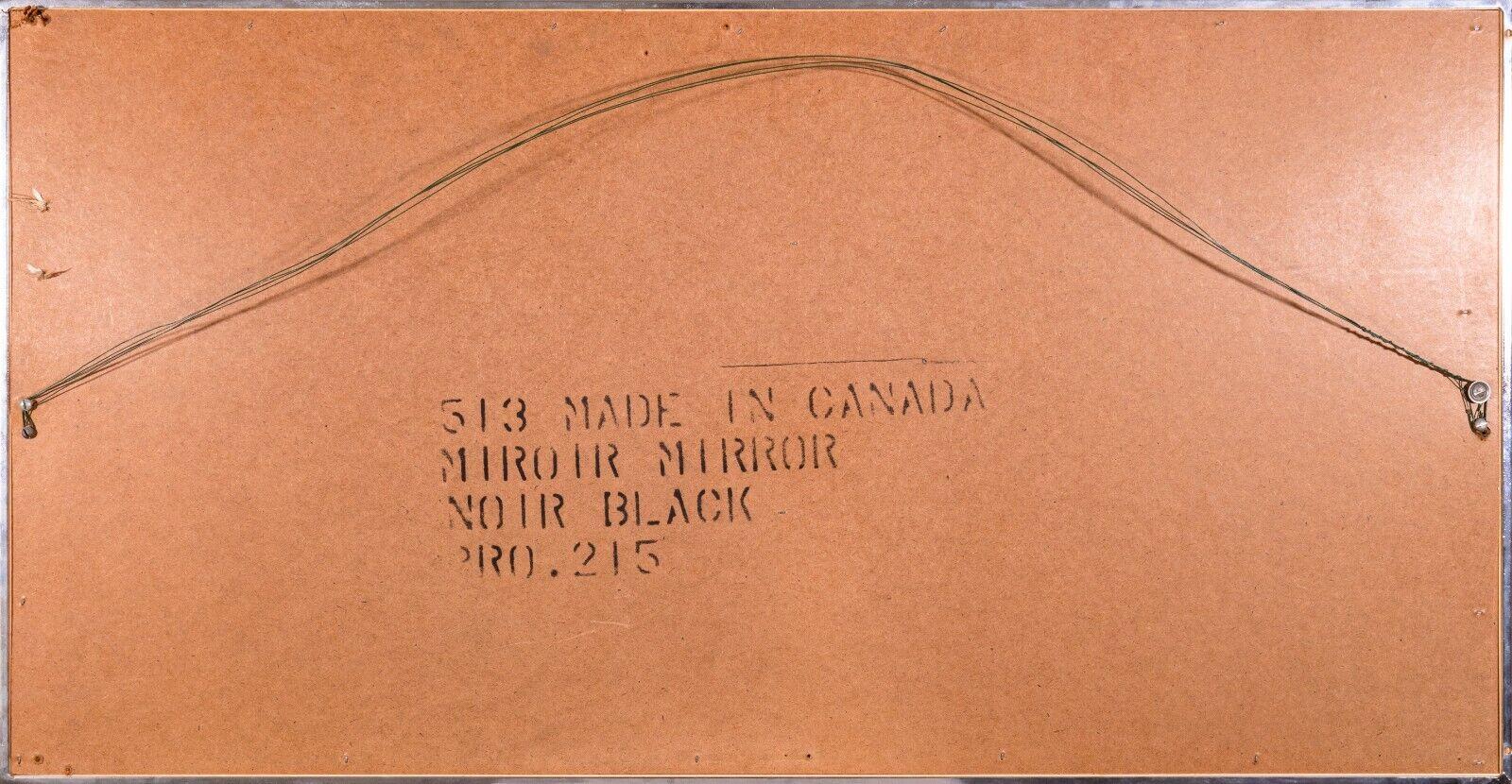 20ième siècle Mod rétro lourd miroir personnalisé fabriqué au Canada en vente
