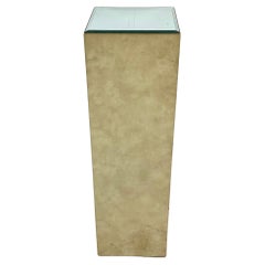 Retro Modern Mirrored Top Display Pedestal