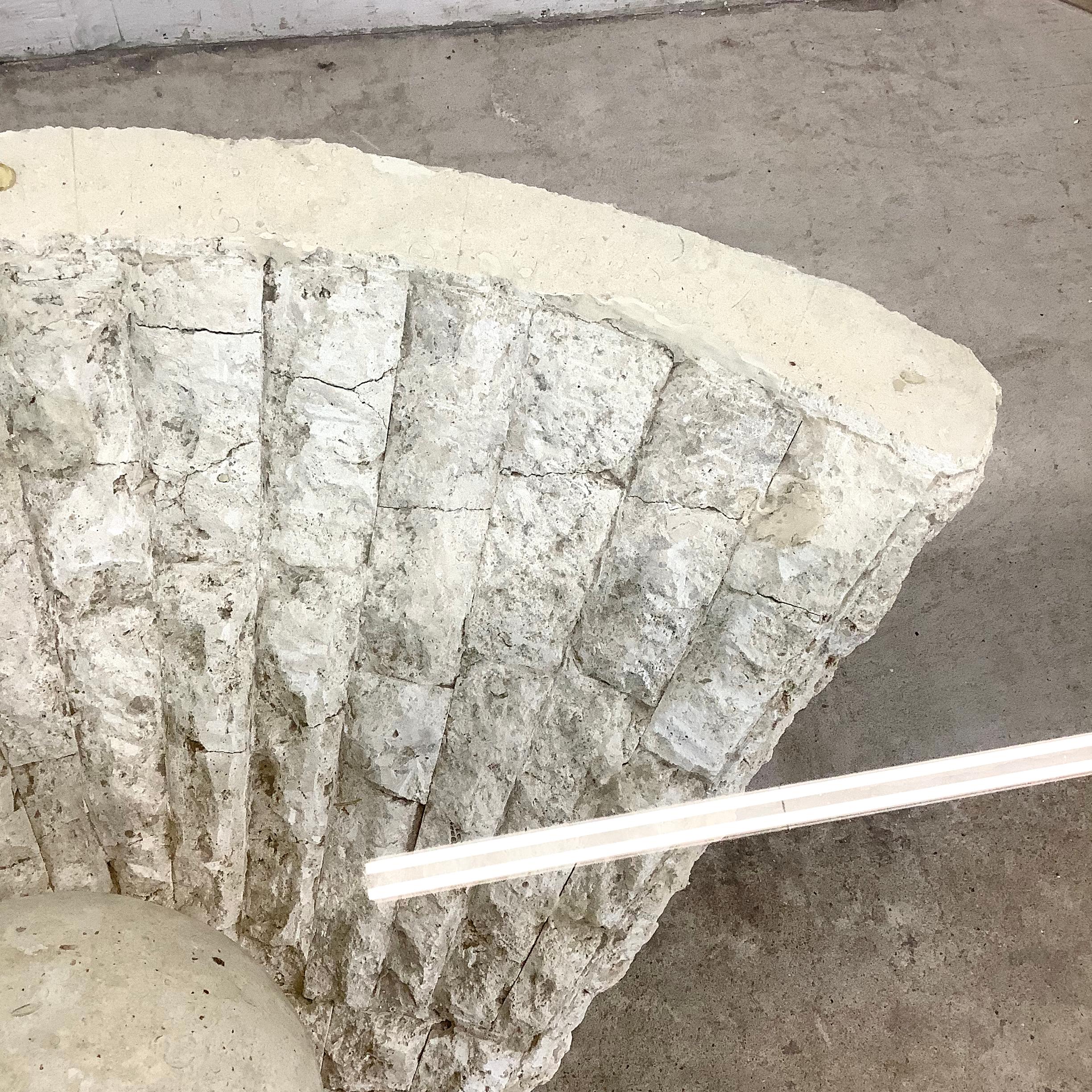 Retro Modern Tessellated Stone Coffee Table For Sale 4