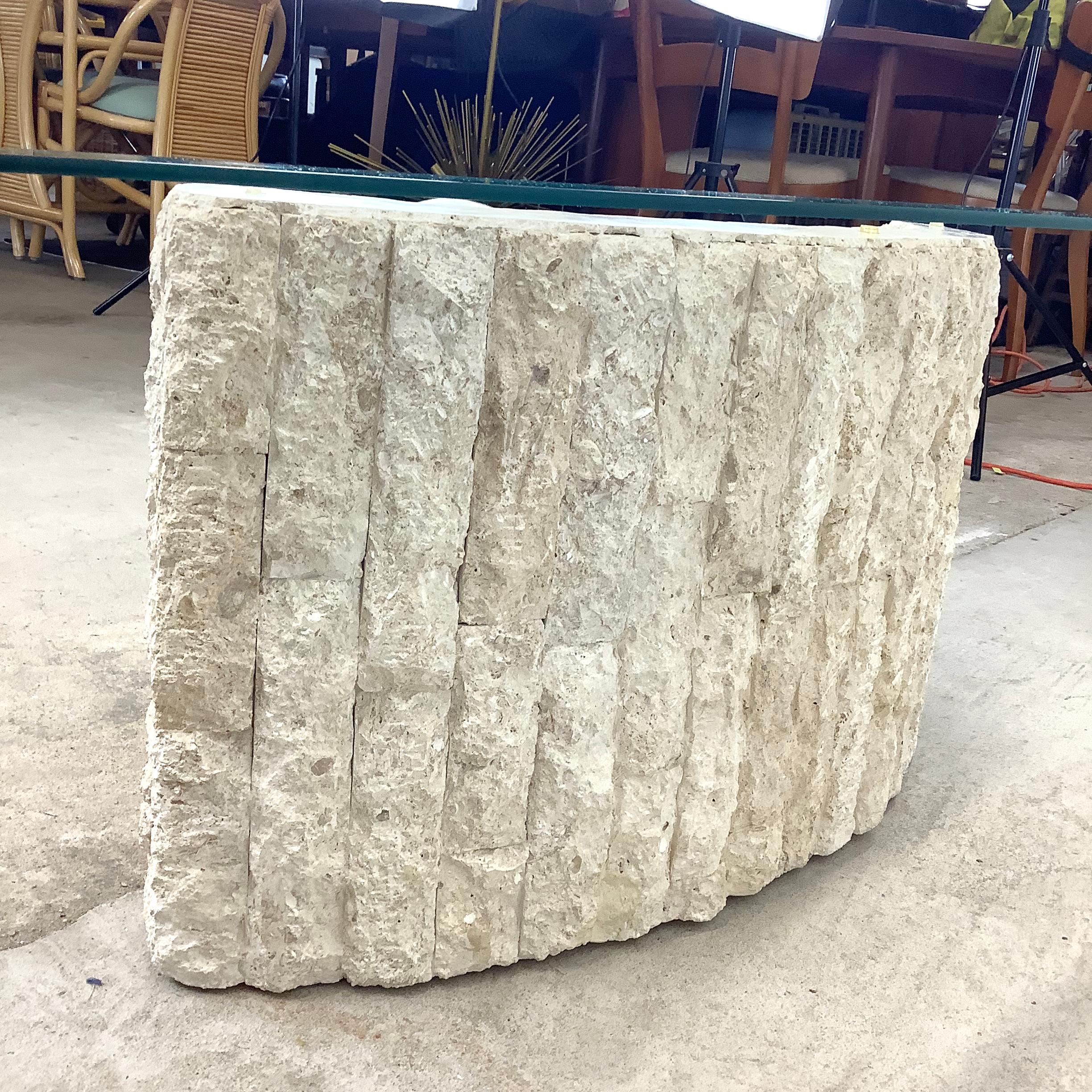 Retro Modern Tessellated Stone Coffee Table For Sale 7