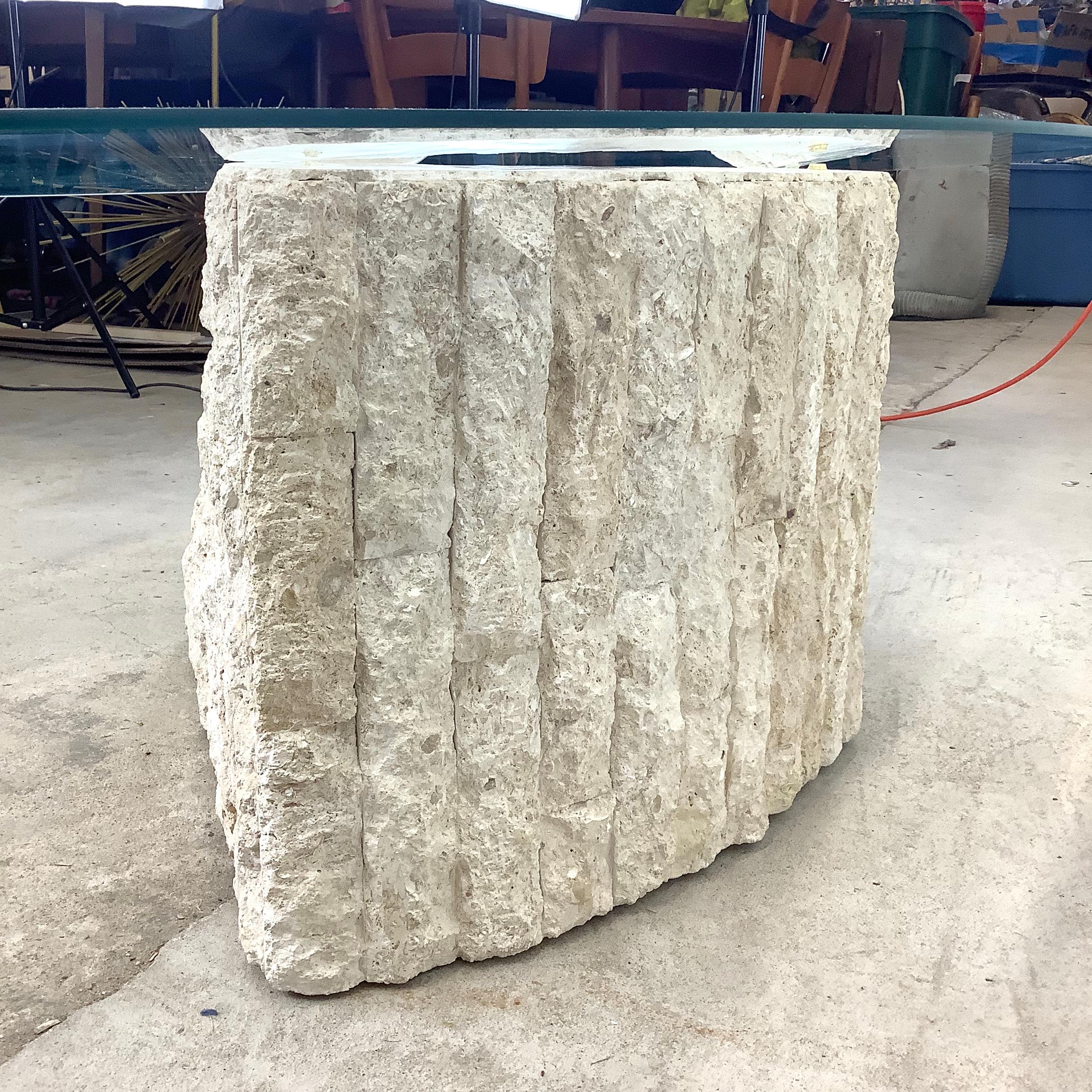 Other Retro Modern Tessellated Stone Coffee Table For Sale