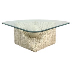 Vintage Modern Tessellated Stone Coffee Table