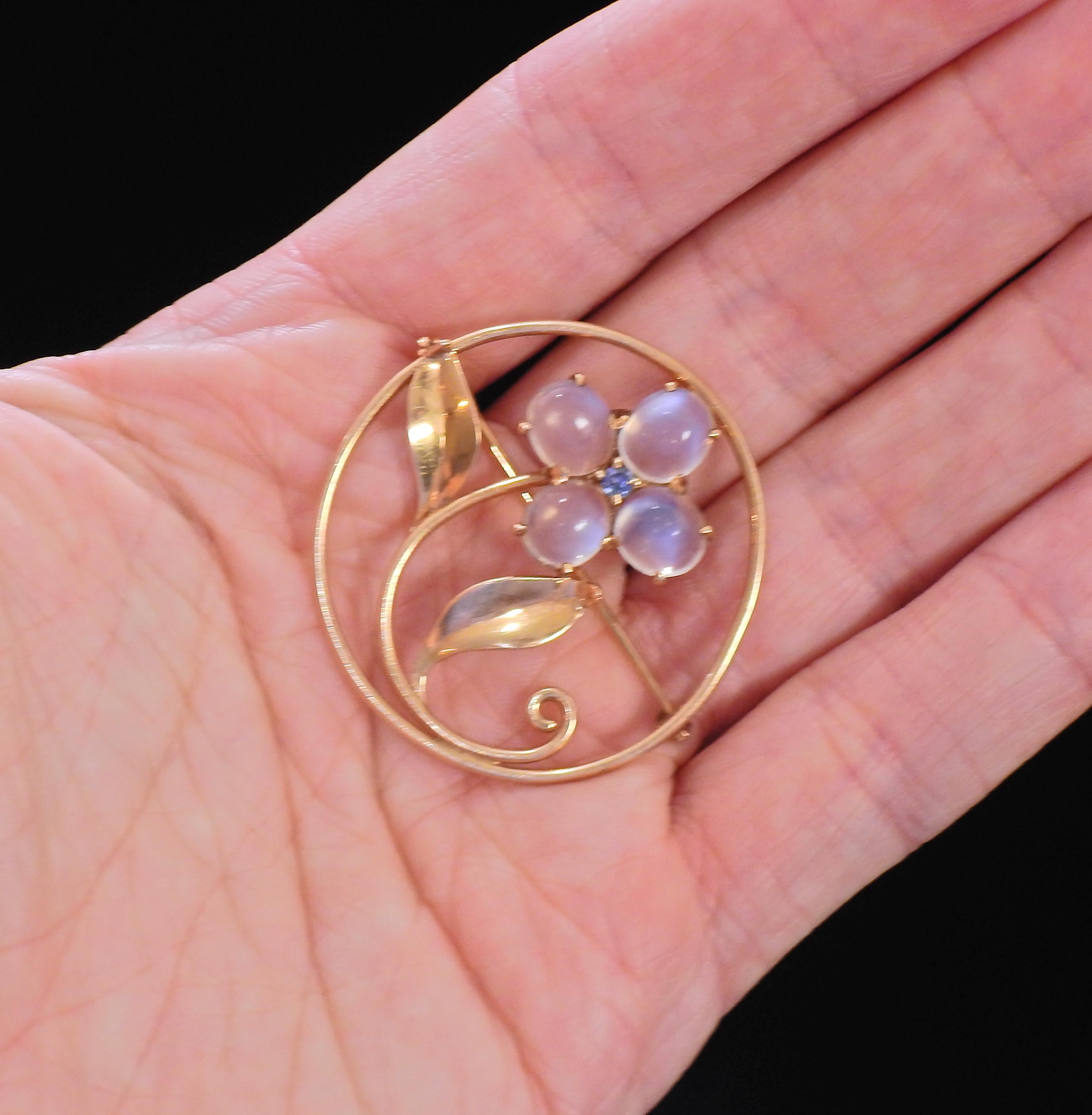 moonstone pin