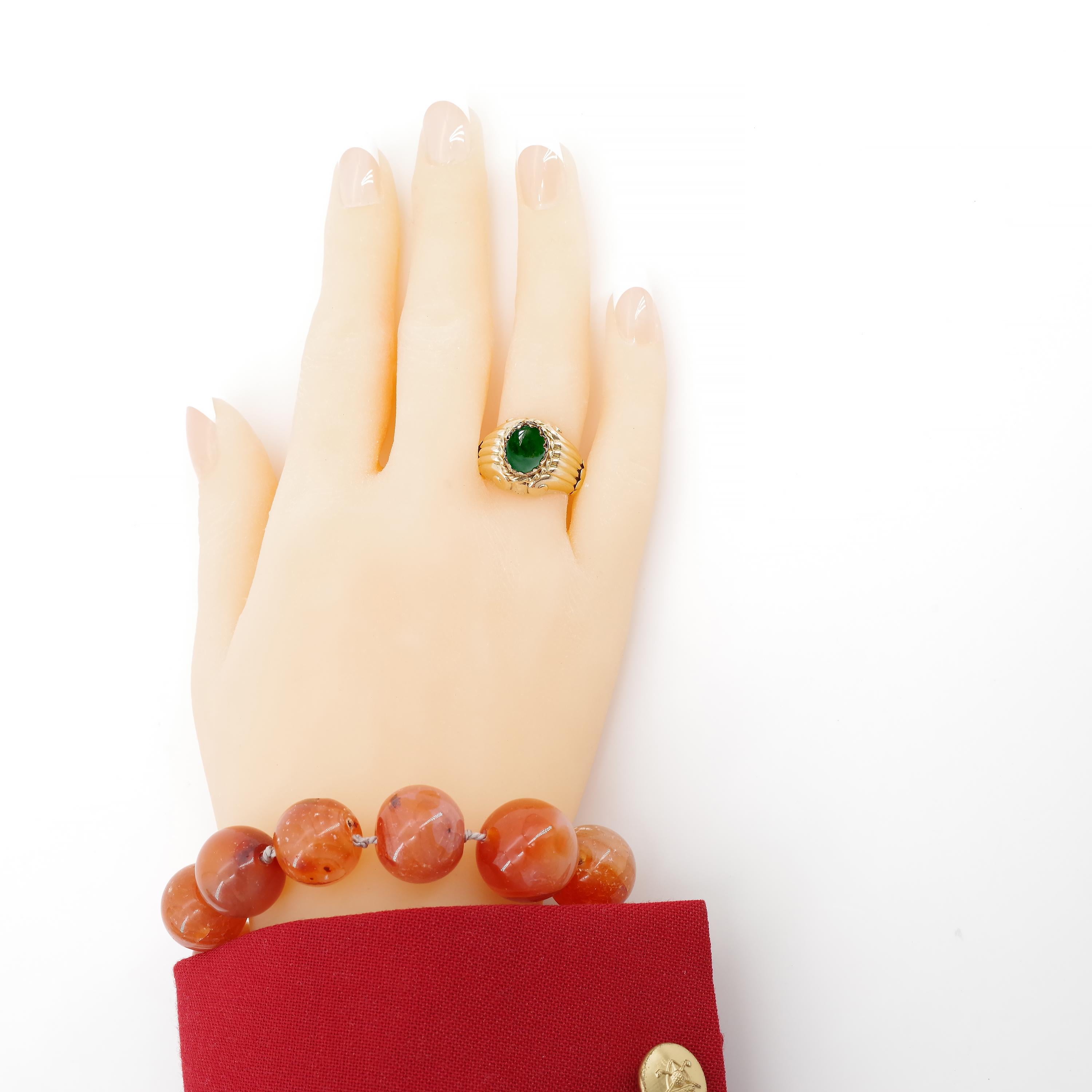 Imperial Jade Ring in Regal Coronet Setting  7