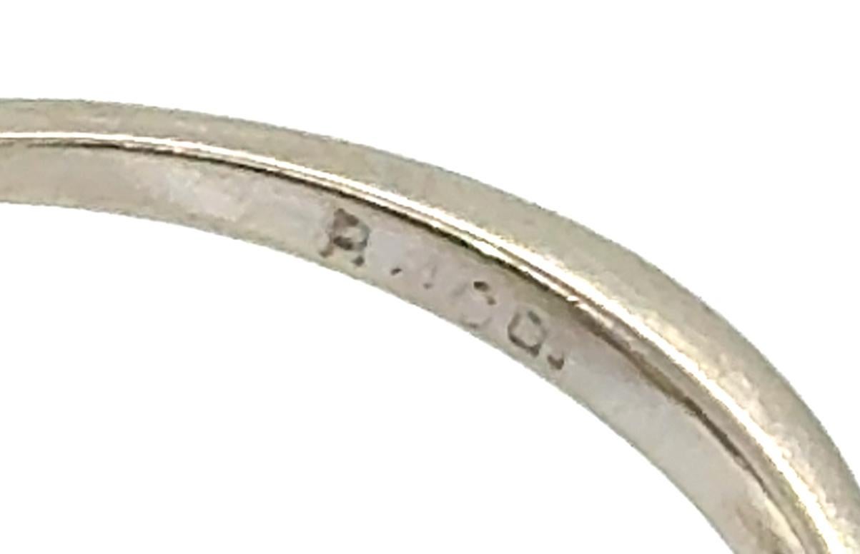 Oval Cut Retro Opal Diamond Cocktail Ring .30ct Antique Original 1960's 14K White Gold For Sale
