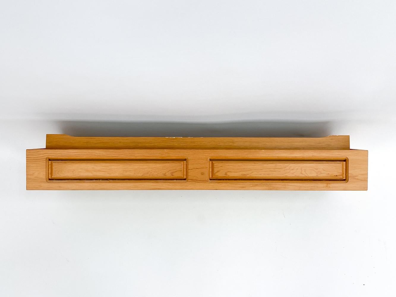 Retro Pine Flush-Mount Linear Ceiling Light in the Style of Paavo Tynell For Sale 2