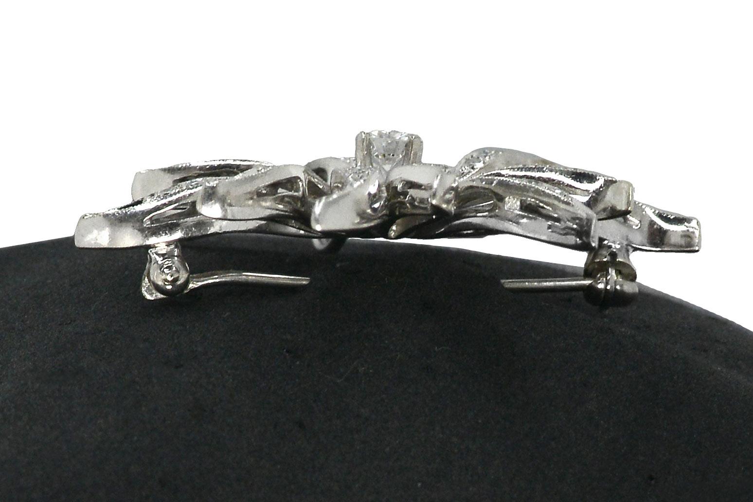 Women's Retro Pinwheel Starburst Diamond Pin Pendant Necklace 1940s