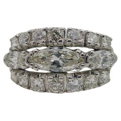 Retro Platinum 1.5ct Diamond Band