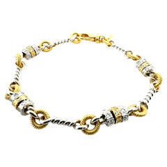Bracelets rétro platine