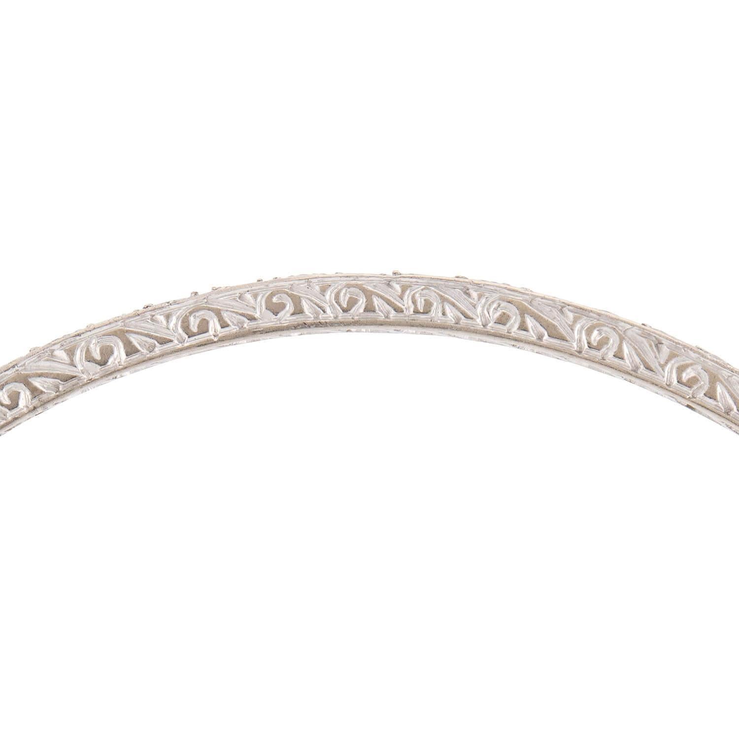 Bracciale retro in platino con diamanti In condizioni buone in vendita a Narberth, PA