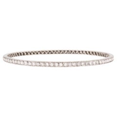 Brazalete retro de platino y diamantes