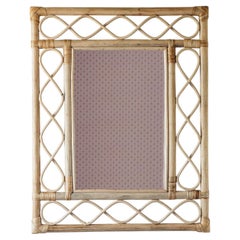 Retro Rattan Mirror, Natural