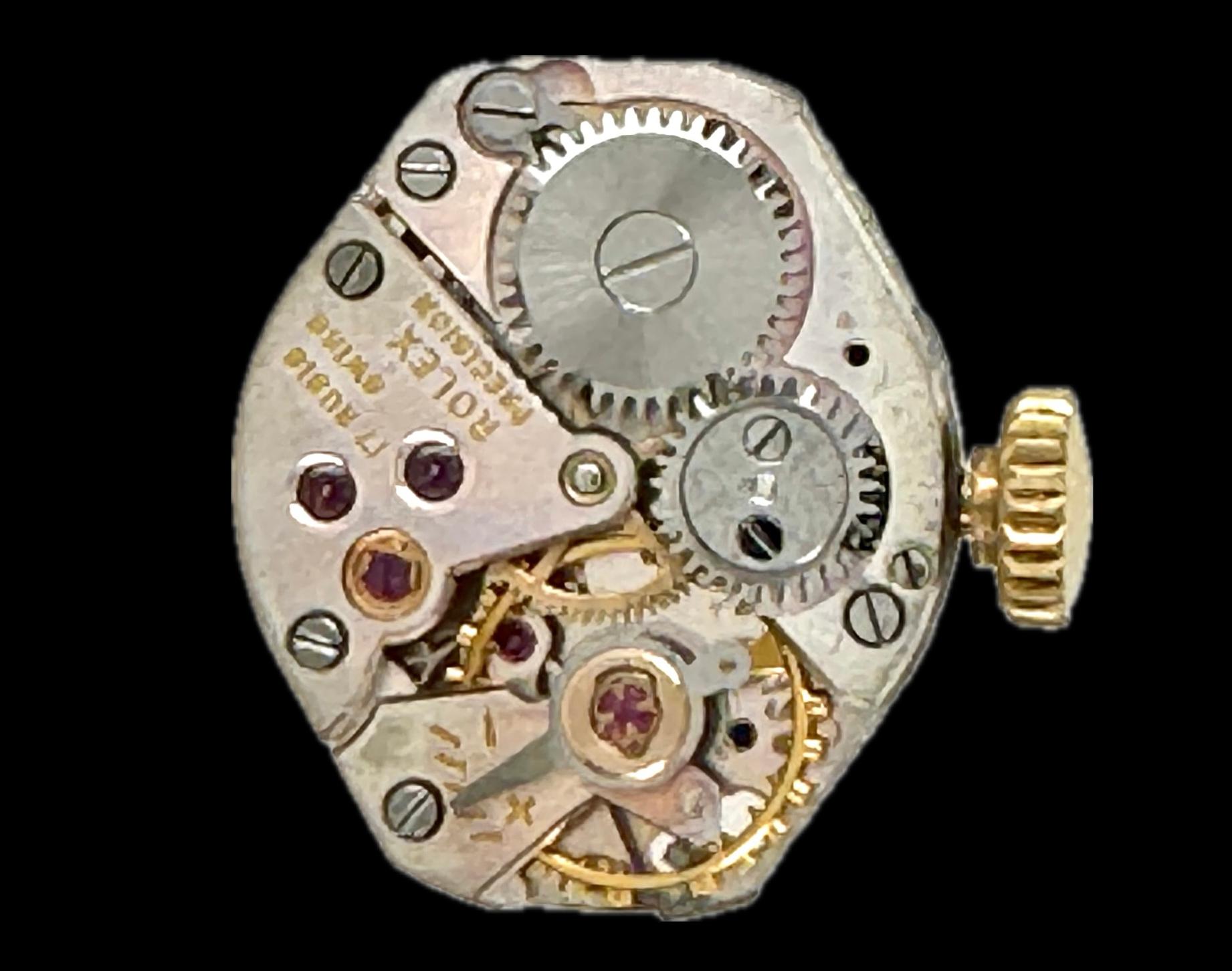 Retro Rolex 18K Yellow Gold Ladies Wrist Watch Original 396428 Manual Winding 1