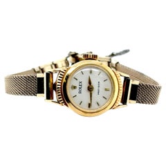 Reloj de pulsera retro Rolex de oro amarillo de 18 quilates para señora Original 396428 de cuerda manual