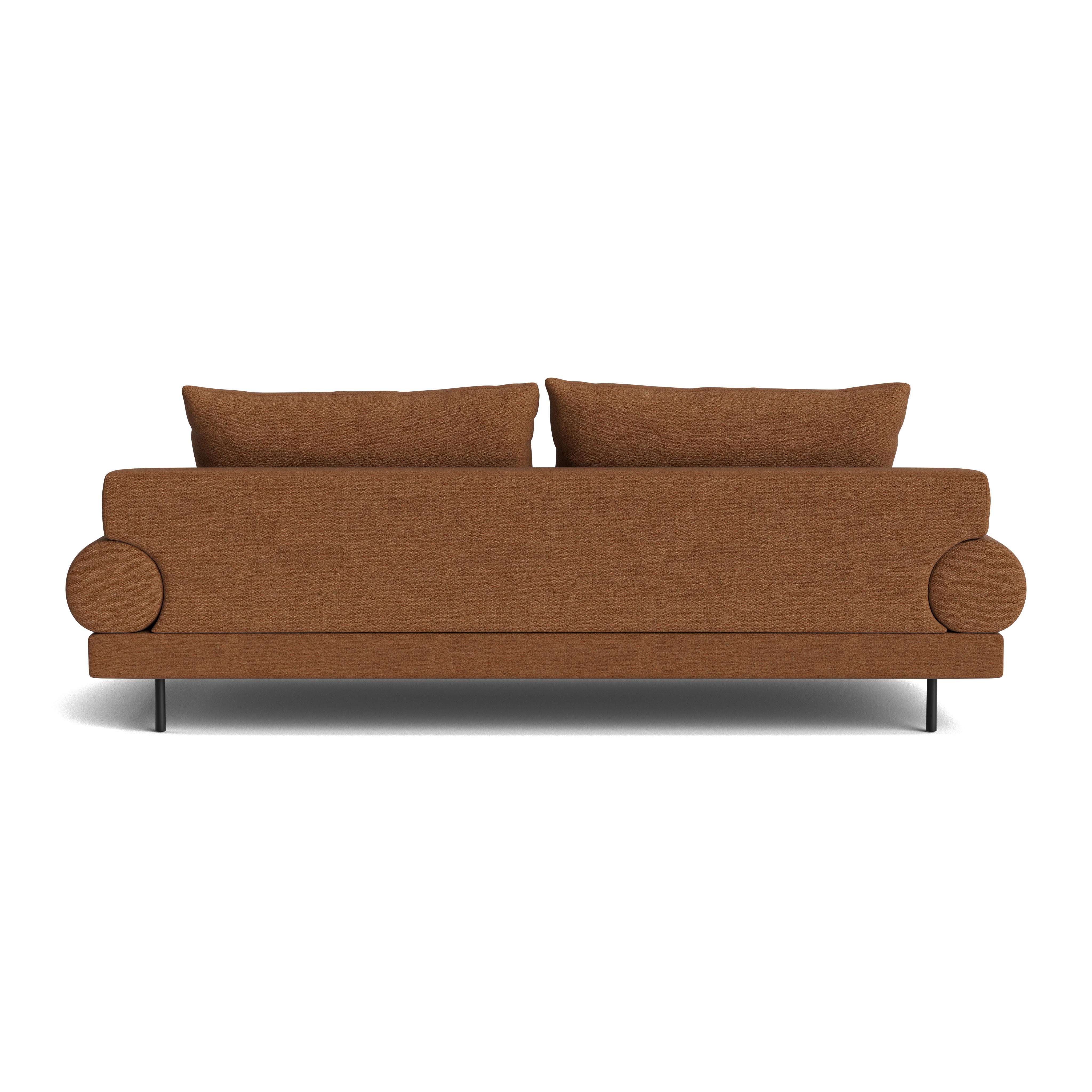 Retro Roll Arm Sofa in Kvadrat Ecriture In New Condition For Sale In Nyack, NY