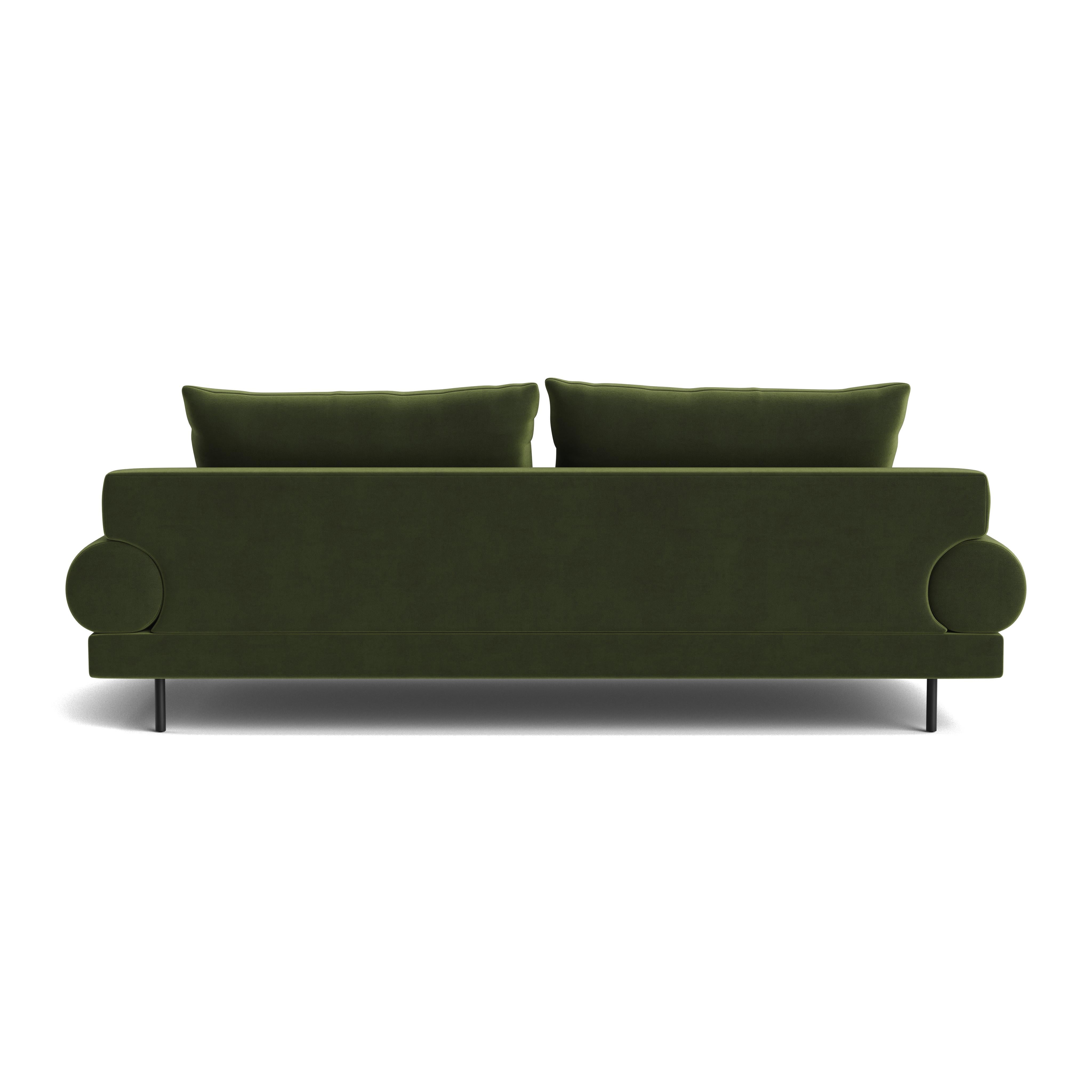 Retro Rollarm-Sofa aus Maharam-Samt (21. Jahrhundert und zeitgenössisch) im Angebot