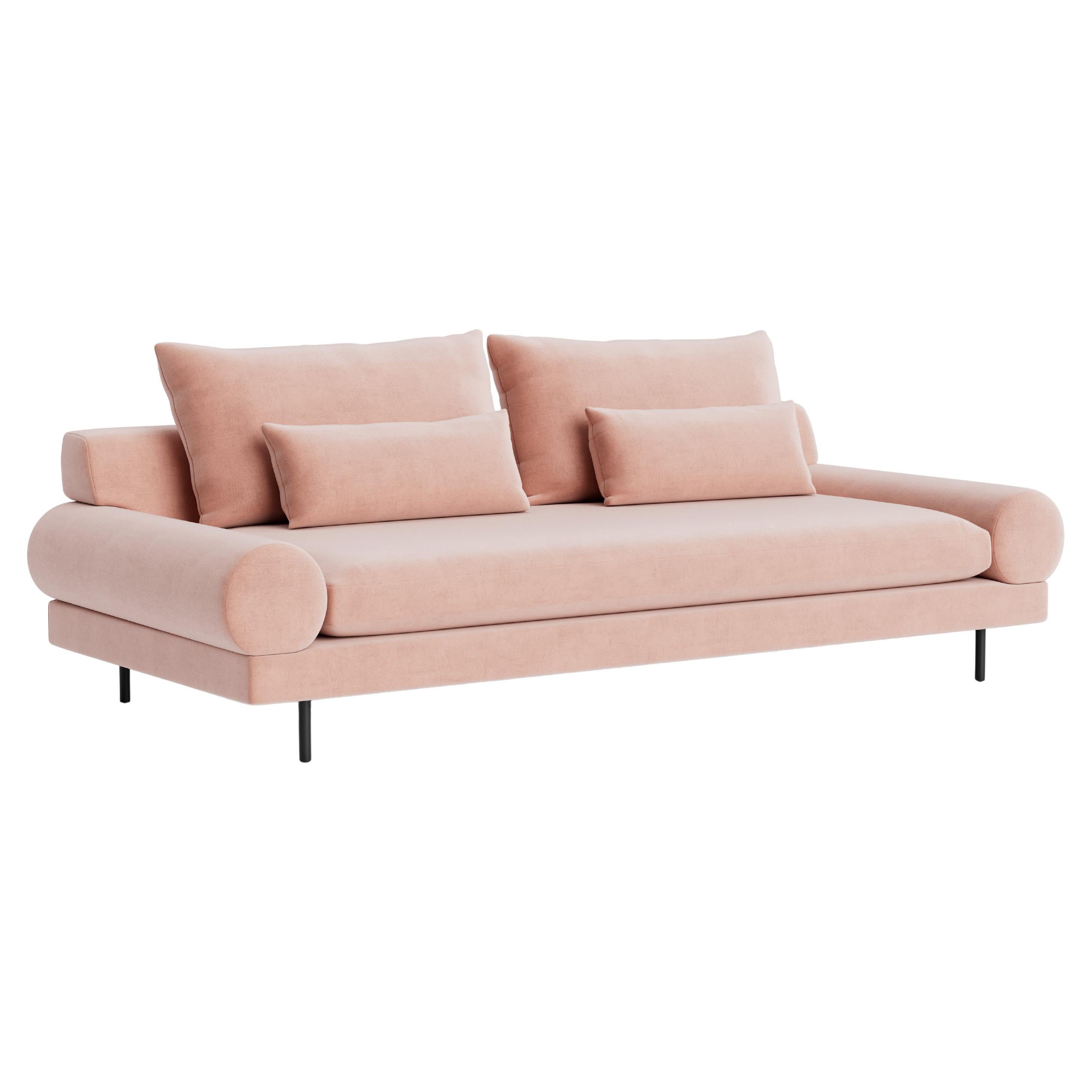 Retro Roll Arm Sofa in Maharam Velvet