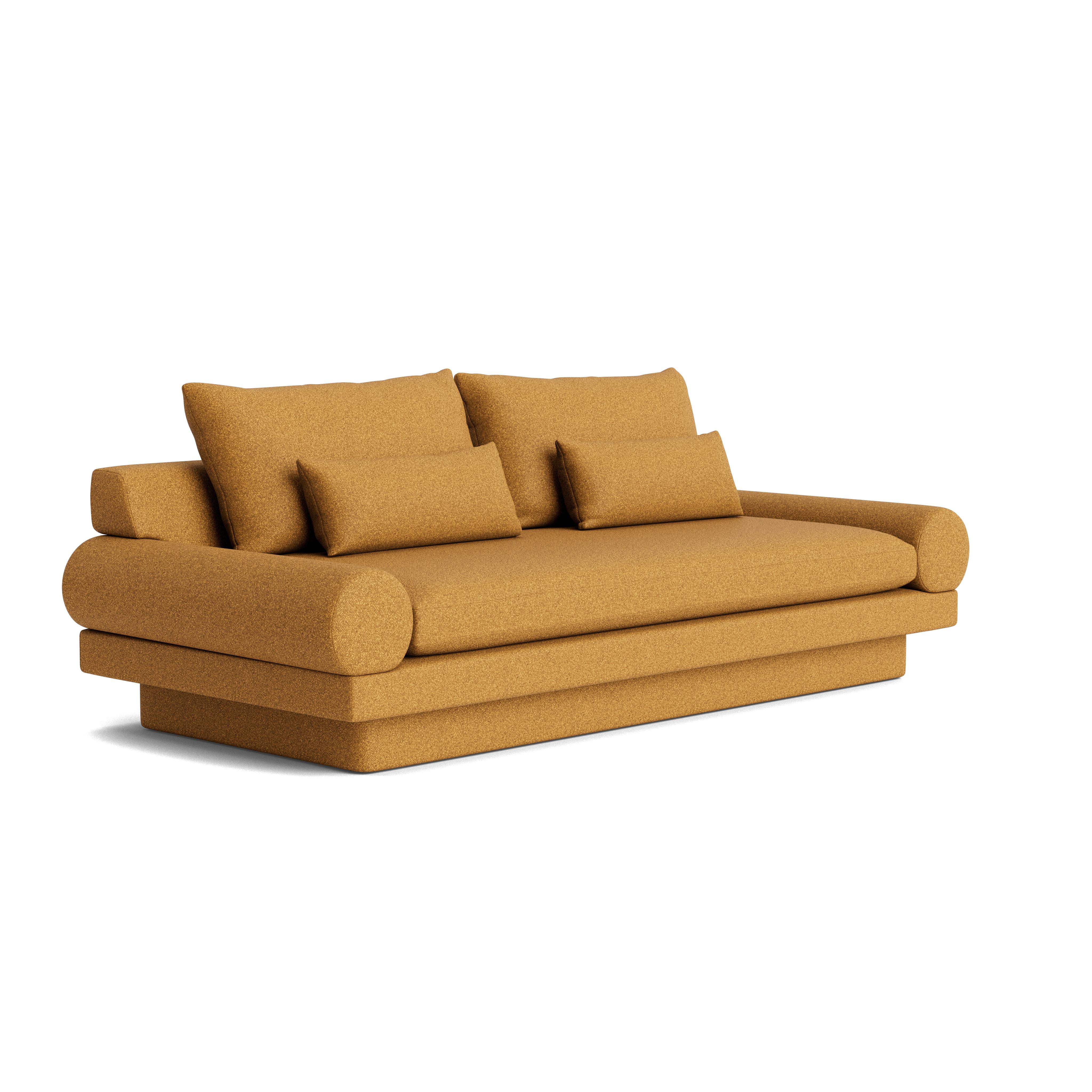 Moderno Divano retrò con bracci a rotelle e base a zoccolo imbottita  in Kvadrat Vanir in vendita