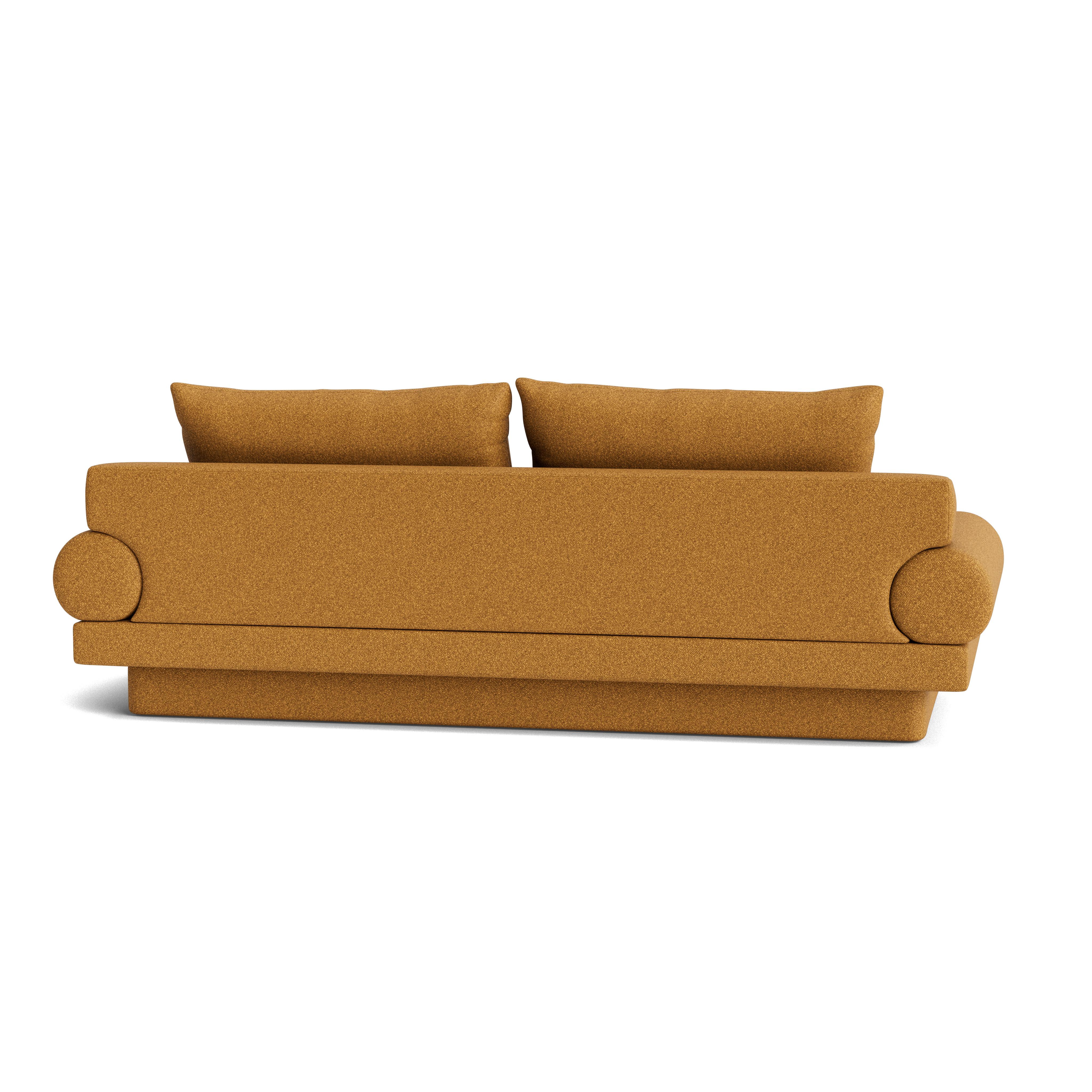 Divano retrò con bracci a rotelle e base a zoccolo imbottita  in Kvadrat Vanir in vendita 1