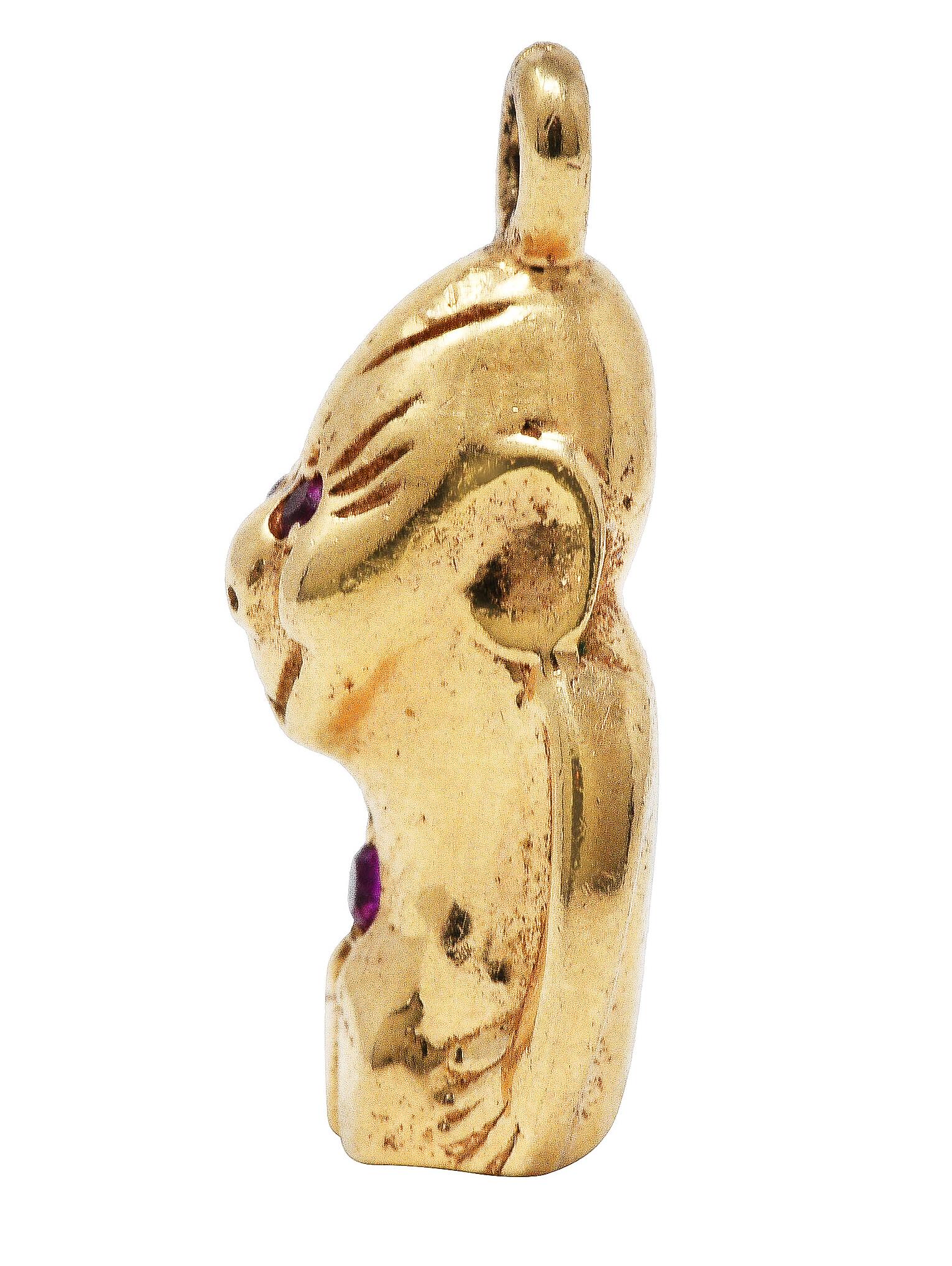 gorilla gold pendant