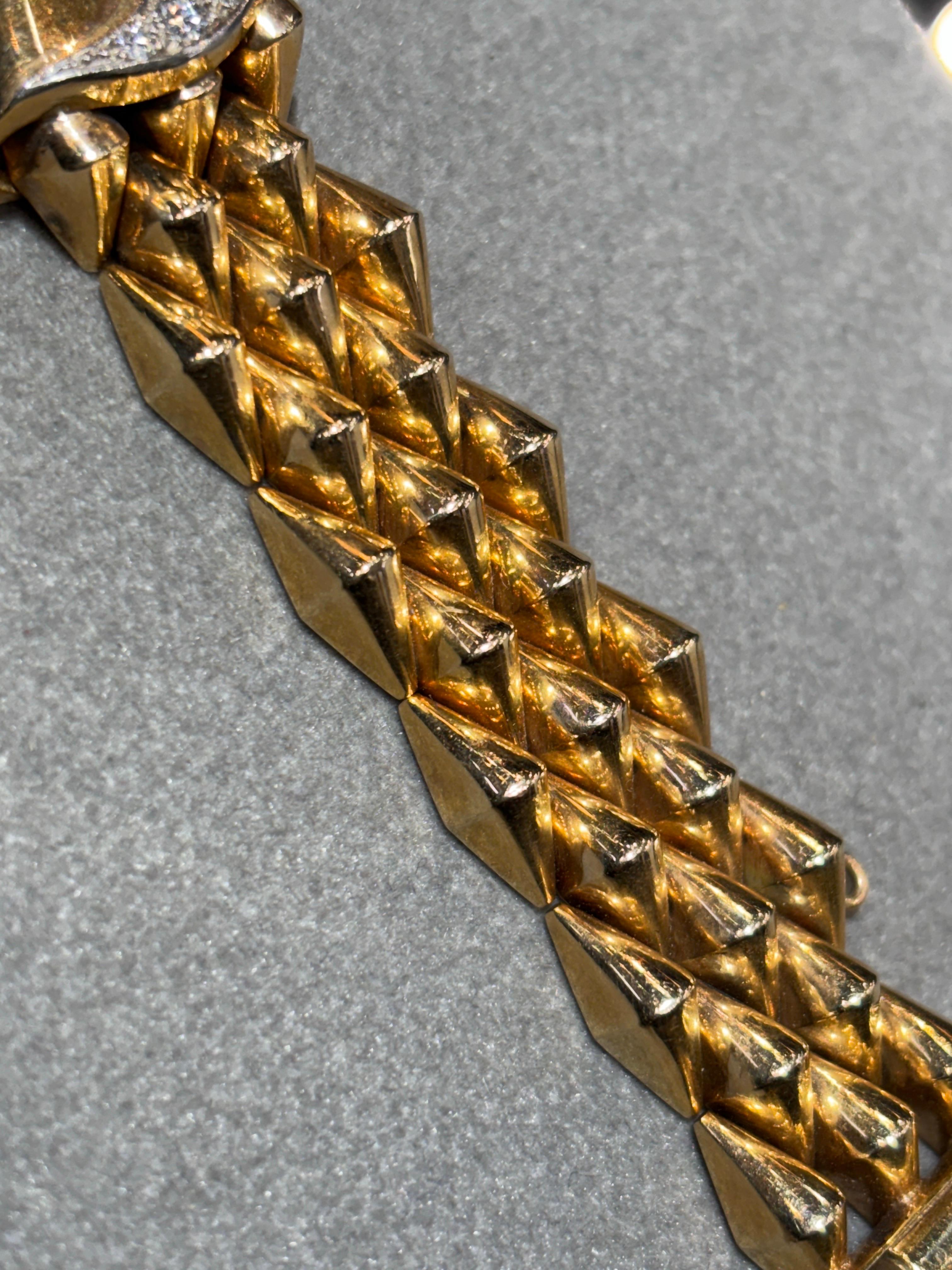 Retro Saphir- und Diamantarmband im Angebot 2