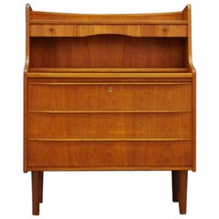 Retro Secretaire Teak Danish Design Vintage