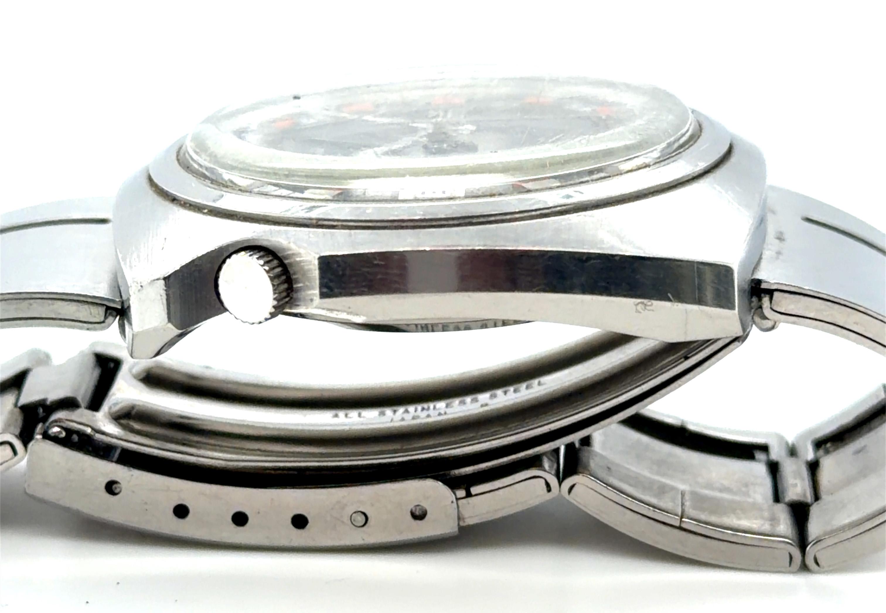 Retro Seiko DX Mens Wrist Watch 17 Jewels Automatic 6106-7539 Stainless ...