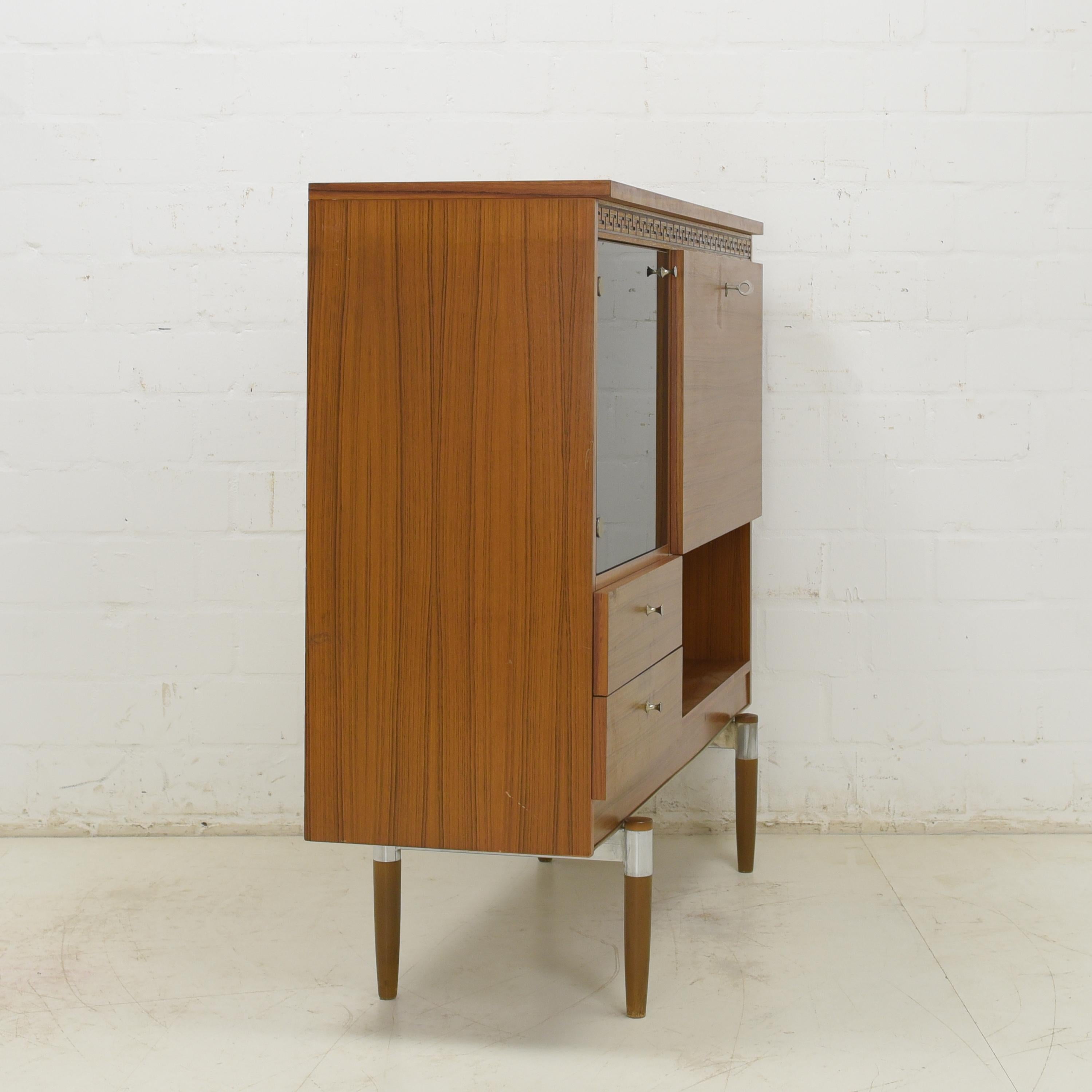 Retro Sideboard Highboard Display Cabinet, 1970s For Sale 6