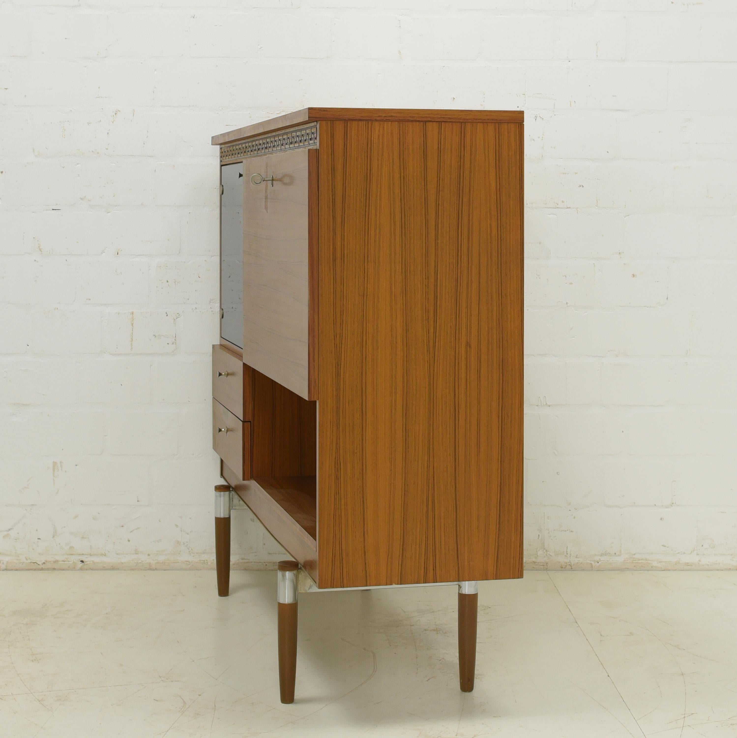 Retro Sideboard Highboard Display Cabinet, 1970s For Sale 7