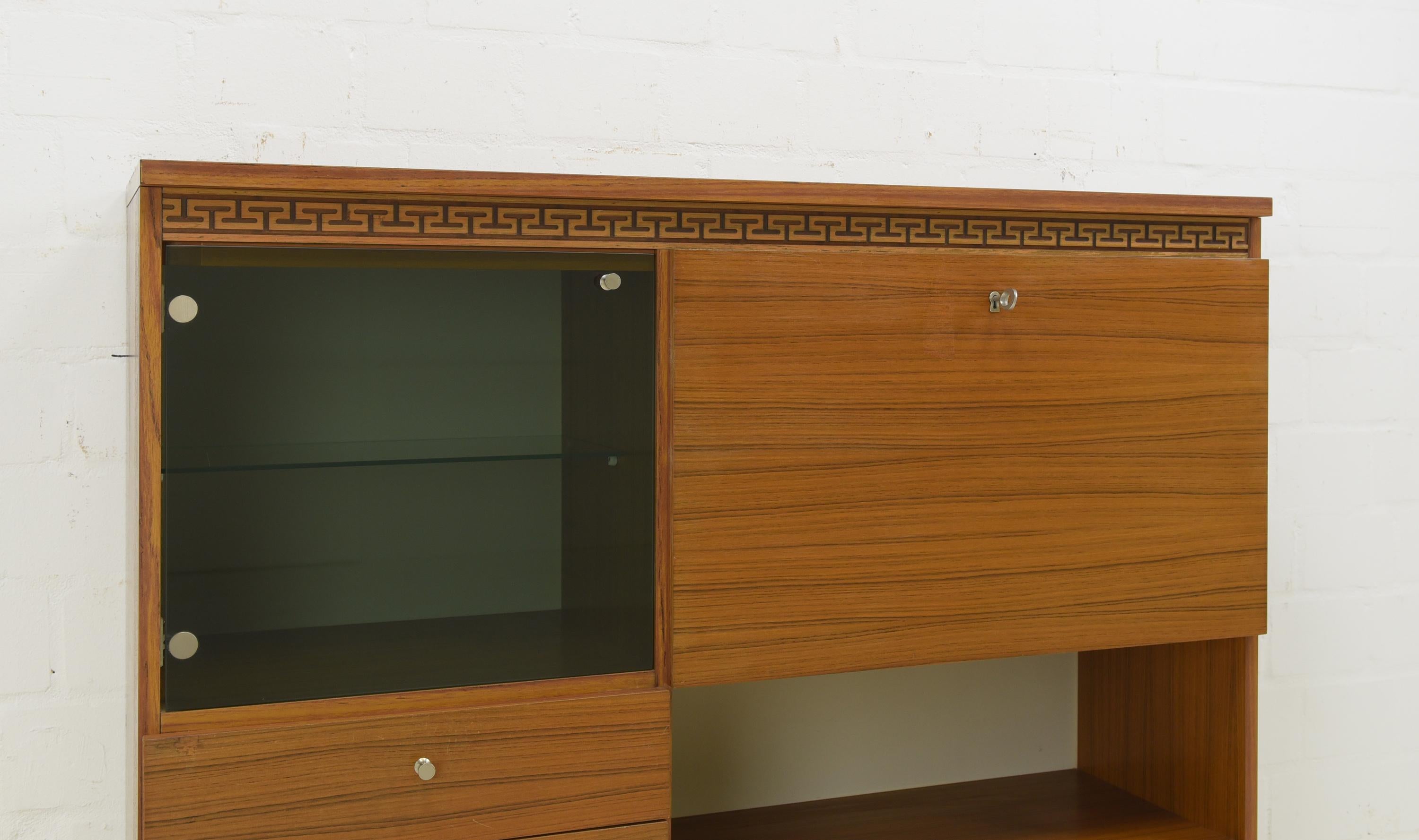 Retro Sideboard Highboard Display Cabinet, 1970s For Sale 4