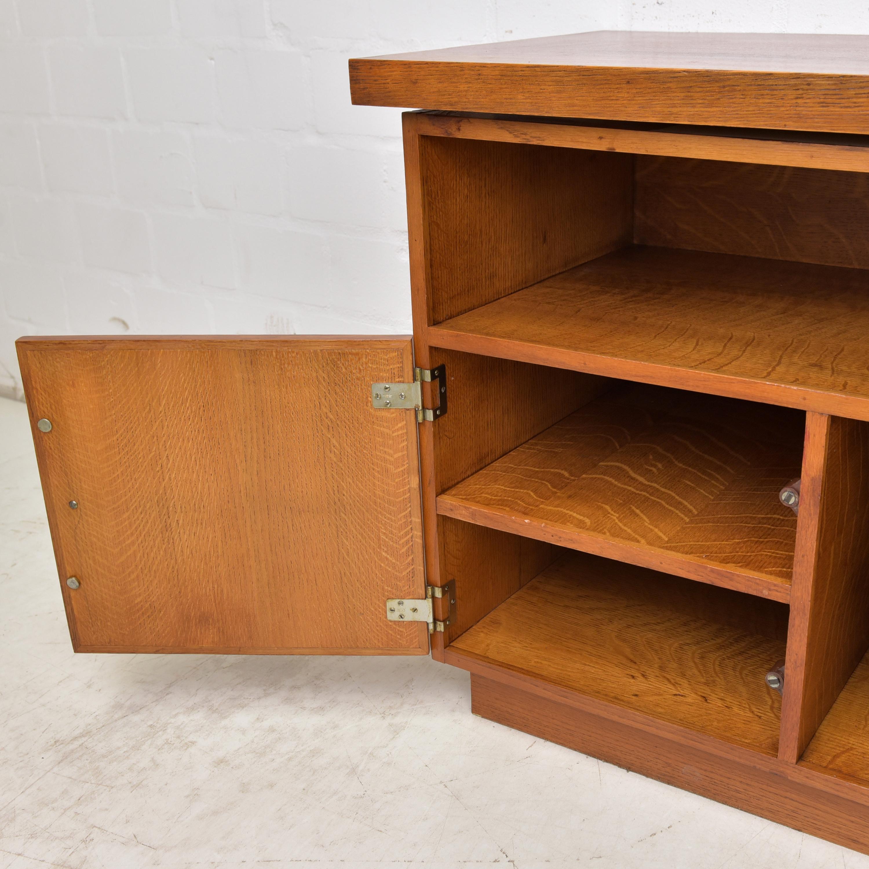 Retro Small HIFI Cabinet / TV Furniture Cabinet in Oak, 1960 1