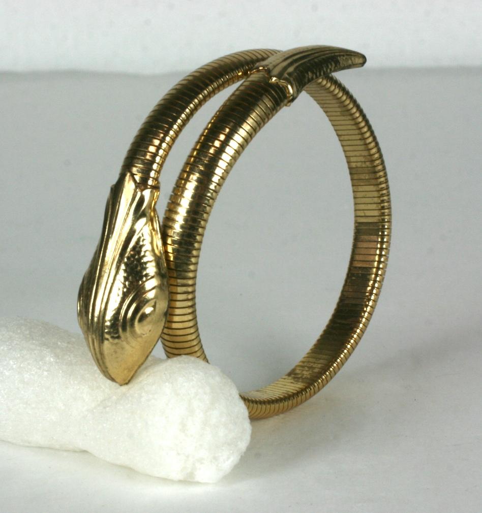 Retro Snake Bangle In Excellent Condition In New York, NY