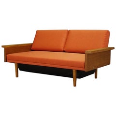 Retro Sofa Danish Design Ash Daybed, 1960-1970