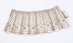 Retro Sterling Chevron Los Castillos Mexico Bracelet