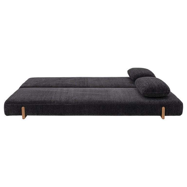 Retro Style Corderoy Double Width Daybed Sleeper Sofa at 1stDibs
