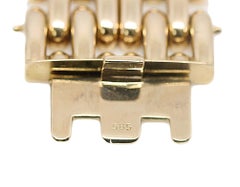 Retro Style Wide Rose / Pink Gold 8 Links Wide Bracelet