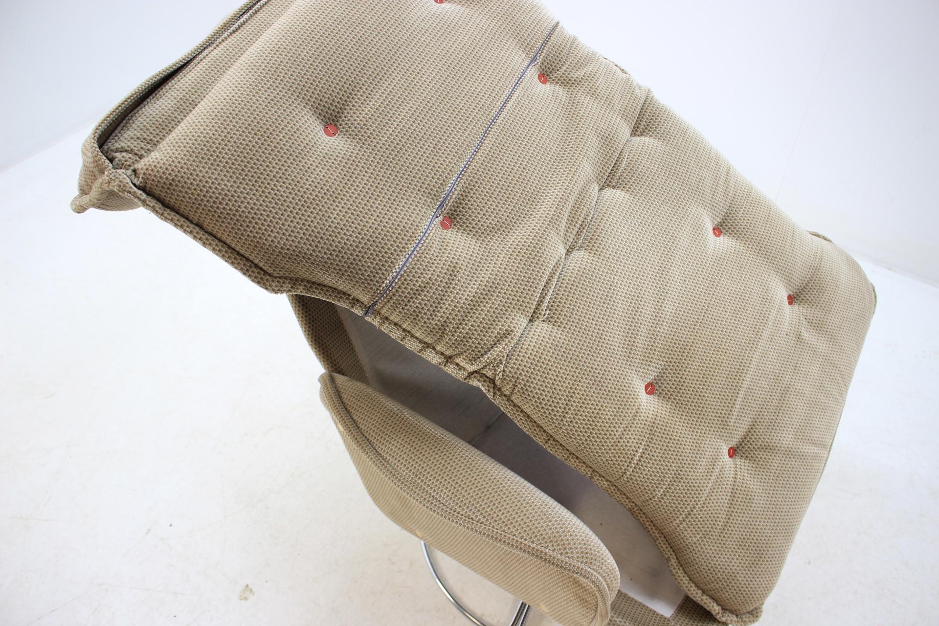 Retro Sweden Swivel Chair in Style of Bruno Mathsson, 1970s 1