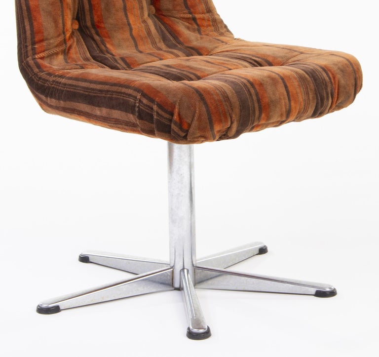Retro Swivel Chair Set, 1960s '4 pieces' For Sale at 1stDibs
