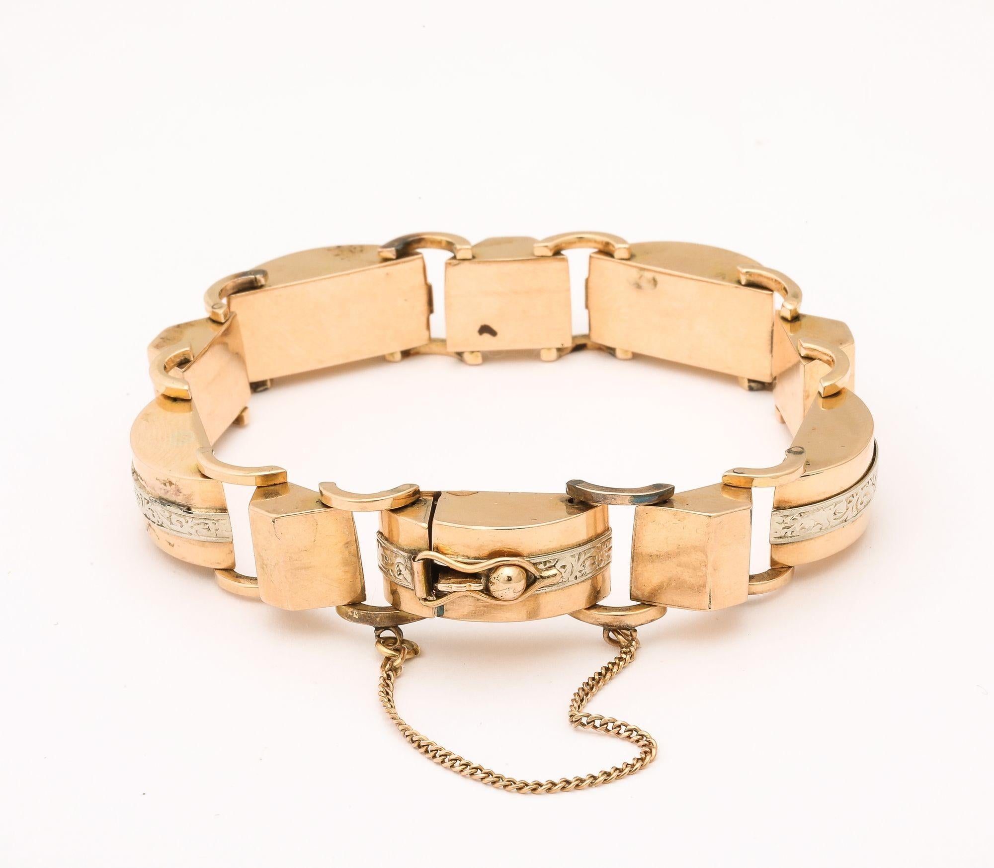 Retro-Tank-Armband (Alteuropäischer Brillantschliff) im Angebot