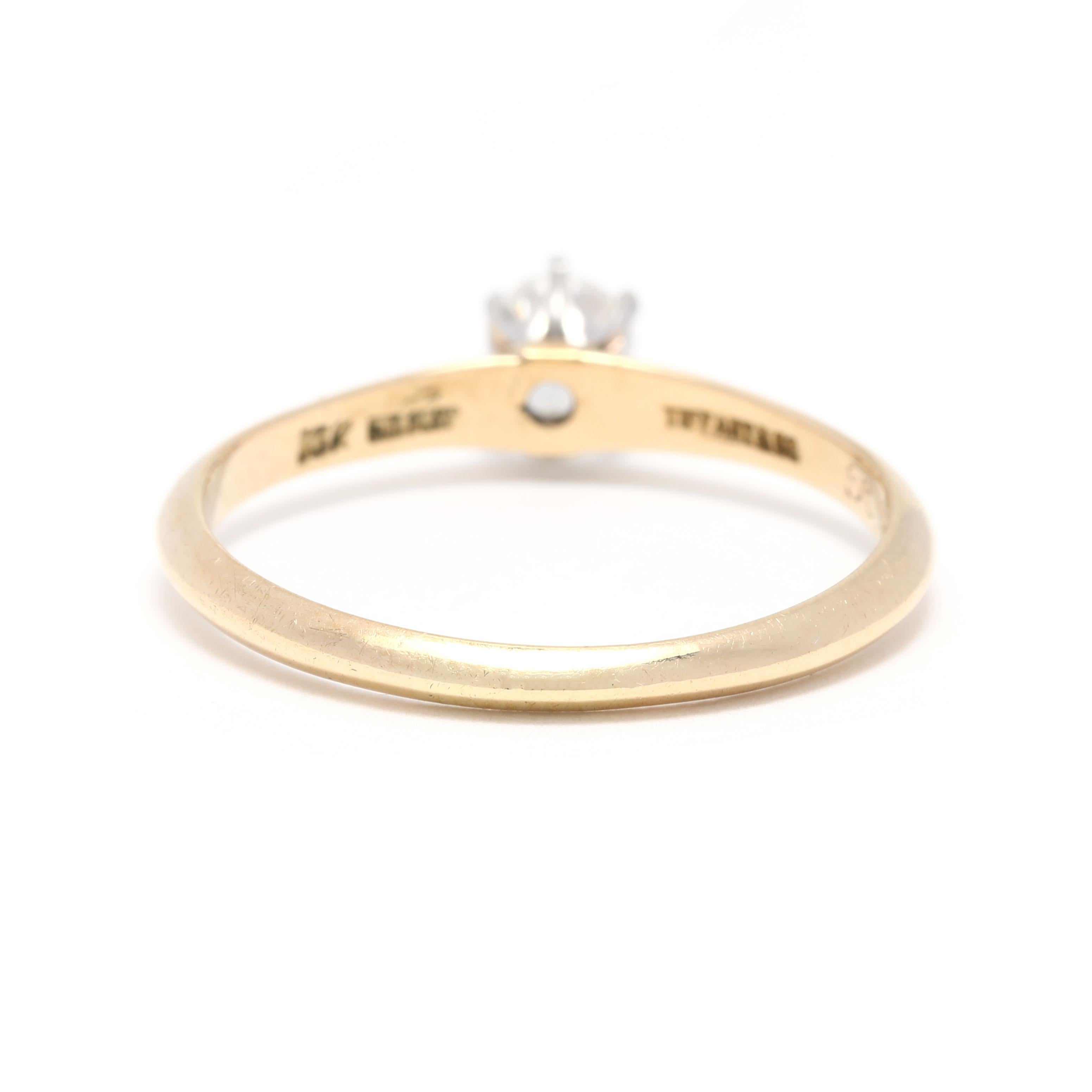 Old European Cut Retro Tiffany and Co. Diamond Solitaire Engagement Ring, Platinum 18kyg, Rs. 7.5