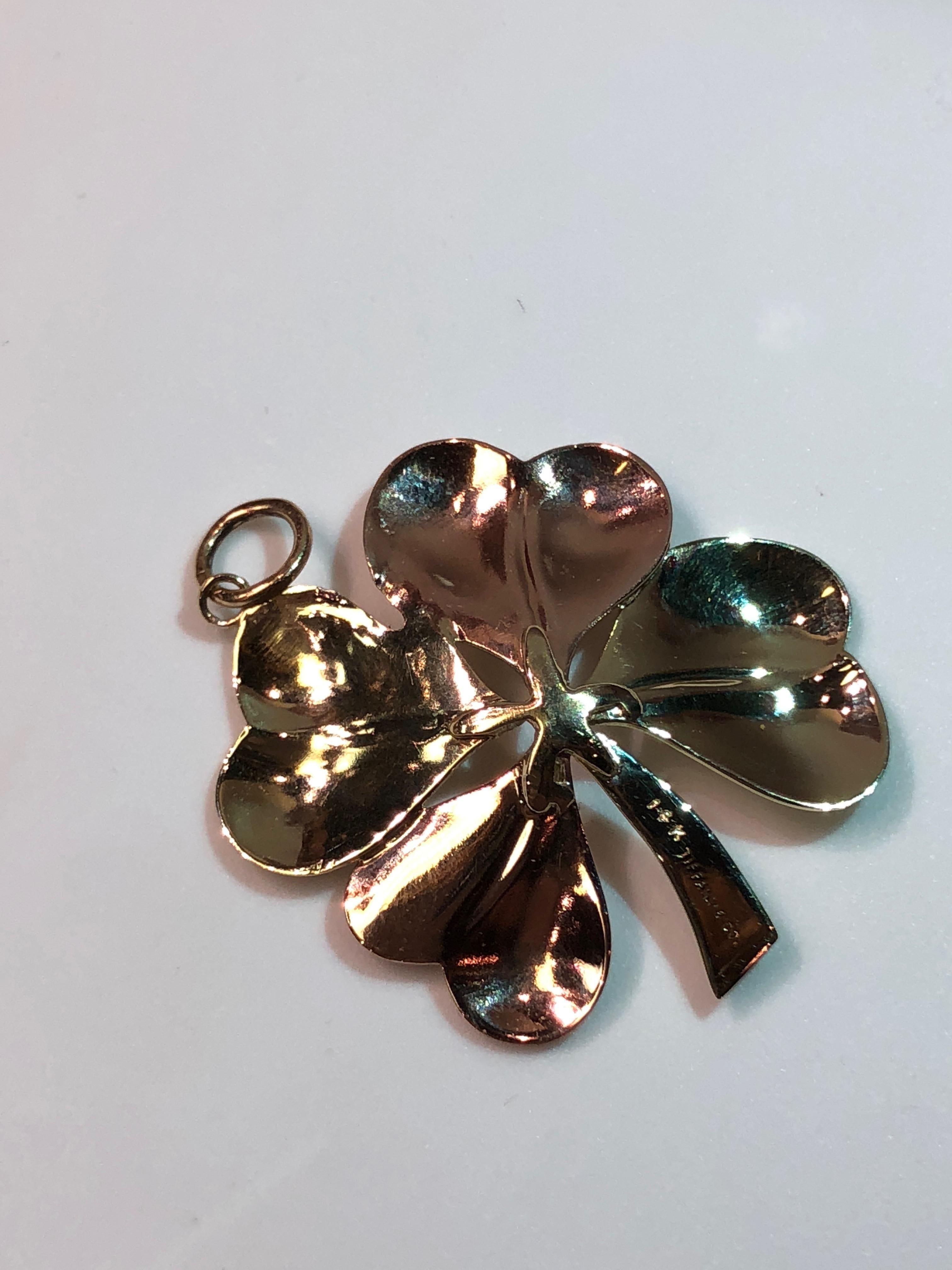 four-leaf clover necklace tiffany