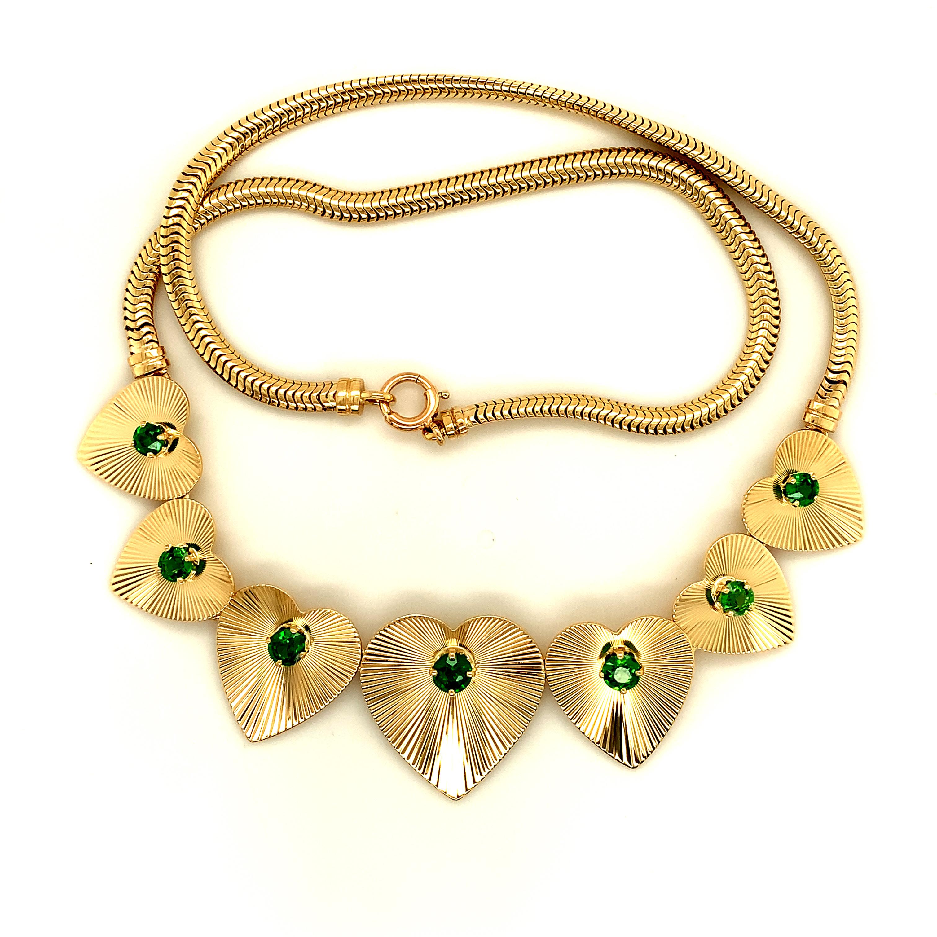 collana tiffany cuore verde