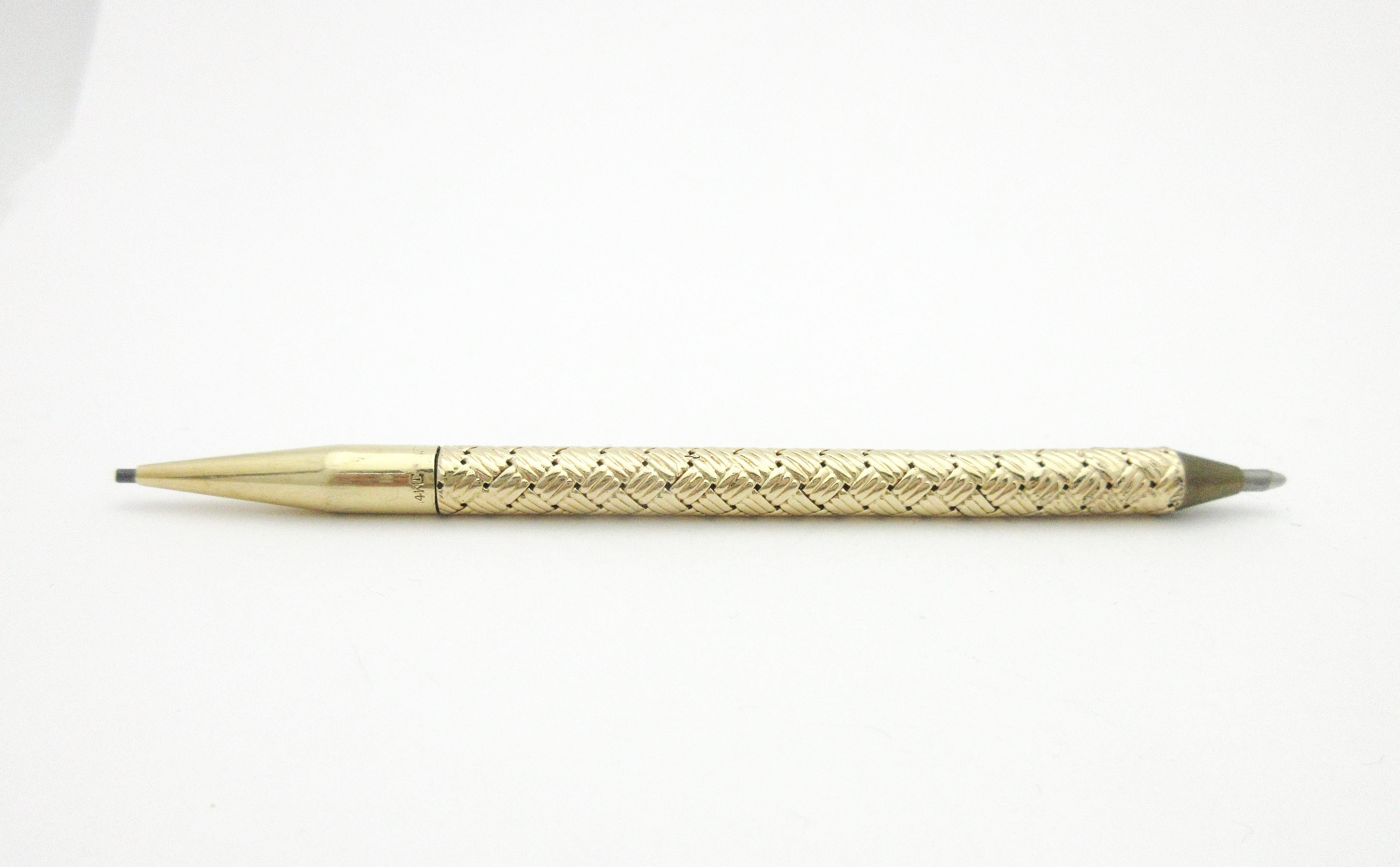 Retro Tiffany & Co. Pen and Pencil Combo 14 Karat Yellow Gold 1