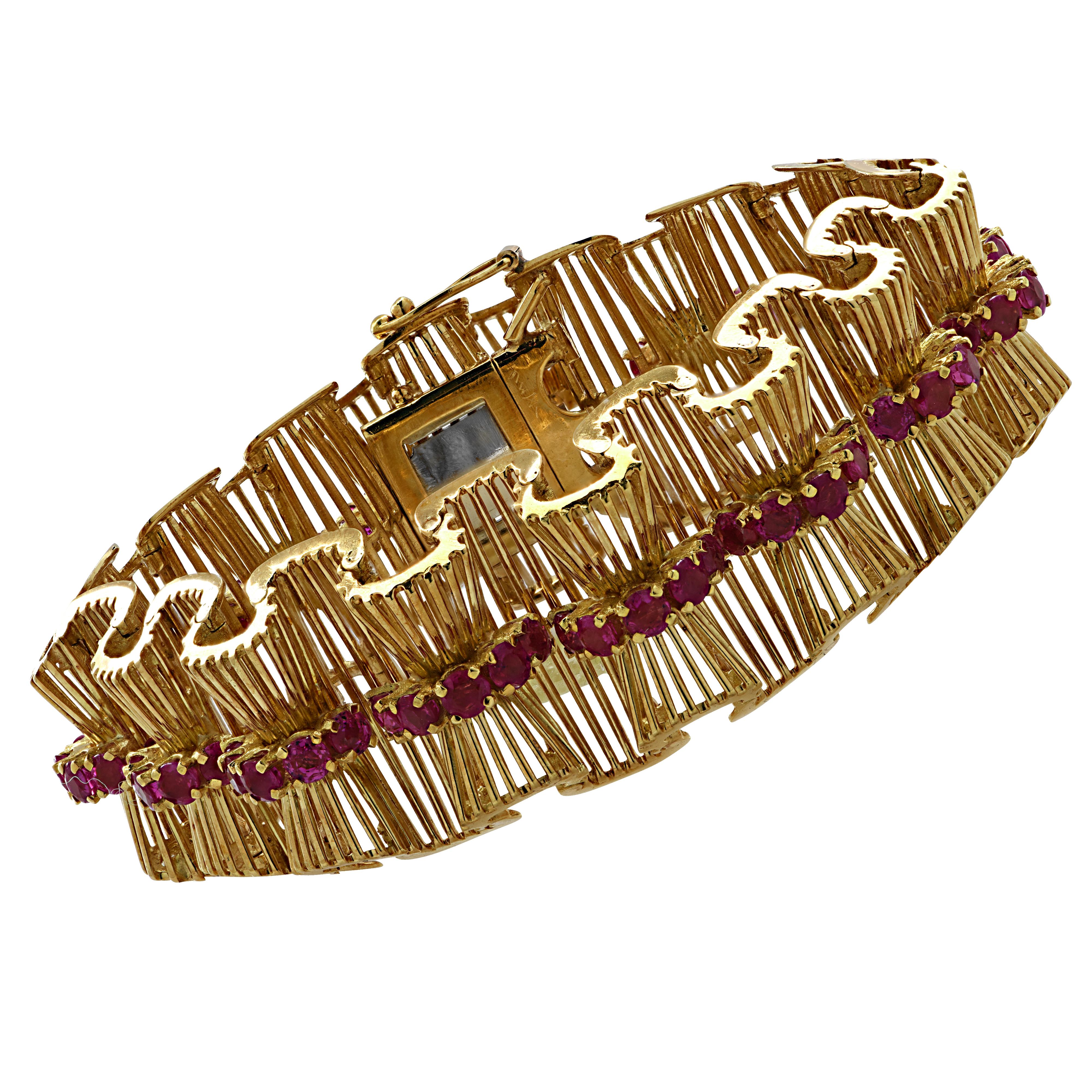 Retro Tiffany & Co. Ruby Bracelet 1