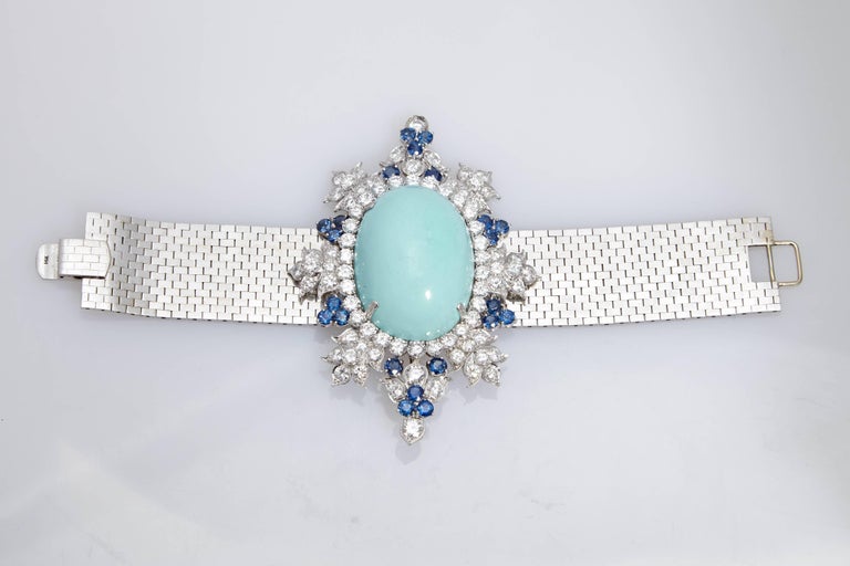 T BRACELET 1.8MM TURQUOISE DIAMOND