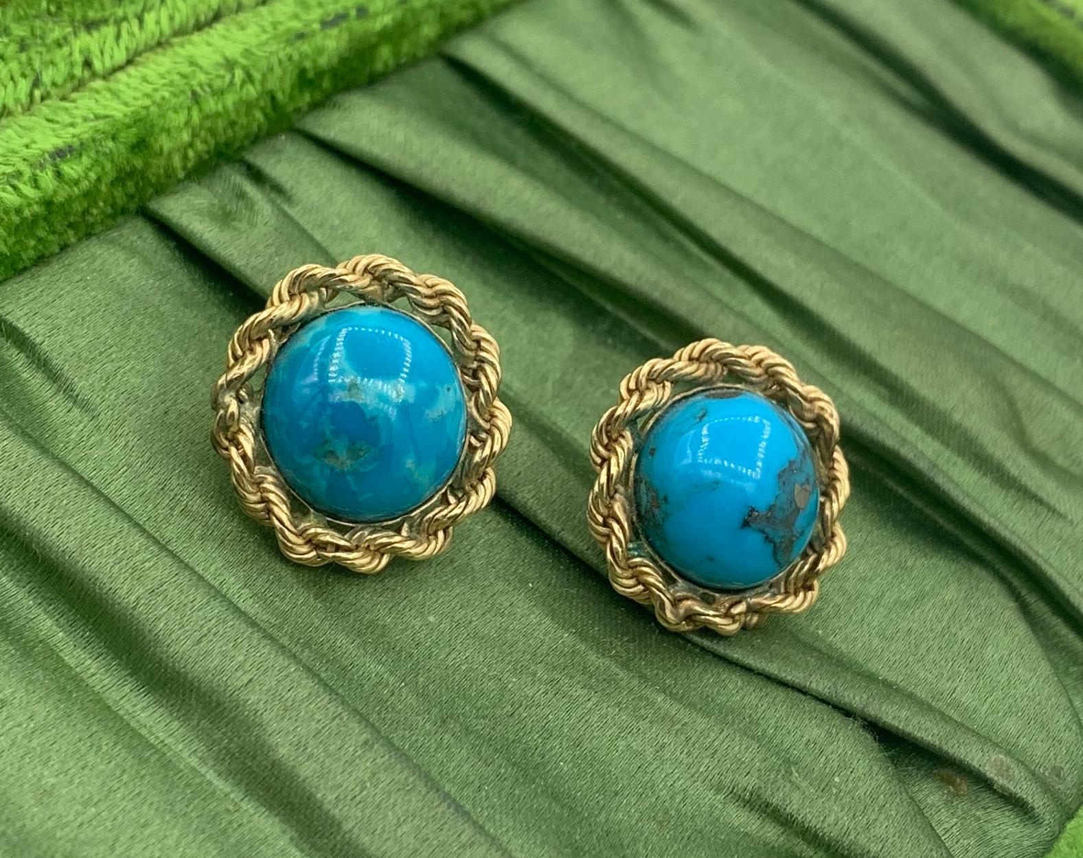 antique turquoise earrings